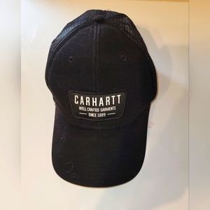 Carhartt Black Snapback Truckers Hat  "Carhartt Well Crafted Garmets Since 1889"